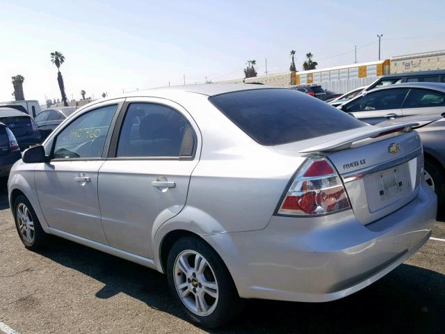 KL1TG5DE4BB232658 - 2011 CHEVROLET AVEO LT SILVER photo 3