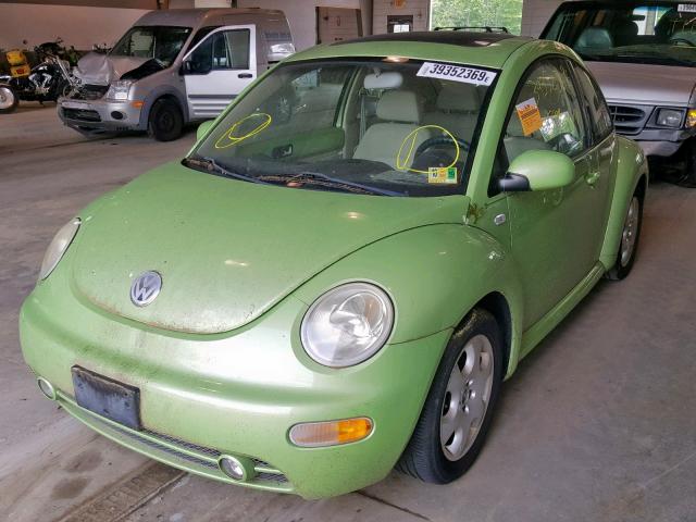 3VWCK21C83M402908 - 2003 VOLKSWAGEN NEW BEETLE Yaşıl foto 2