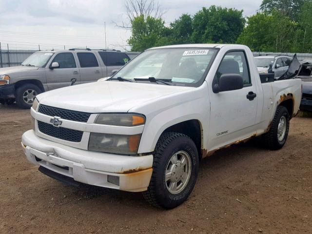 1GCCS148058254958 - 2005 CHEVROLET COLORADO WHITE photo 2