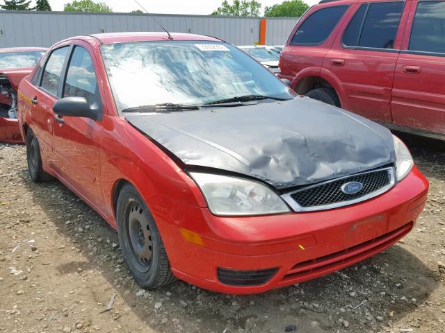 1FAFP34N67W257108 - 2007 FORD FOCUS ZX4 RED photo 1