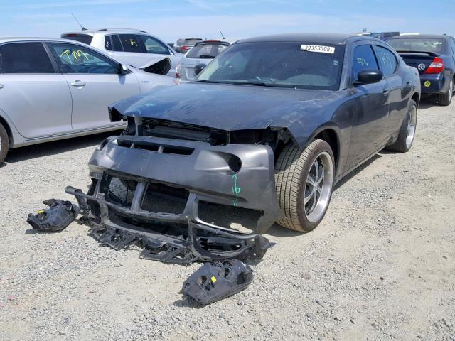 2B3KA33VX9H585534 - 2009 DODGE CHARGER SX GRAY photo 2