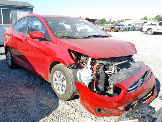 KMHCT4AE9GU067992 - 2016 HYUNDAI ACCENT SE RED photo 1