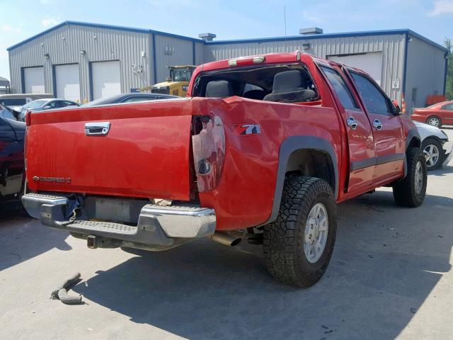 1GCDT33E288190897 - 2008 CHEVROLET COLORADO L RED photo 4