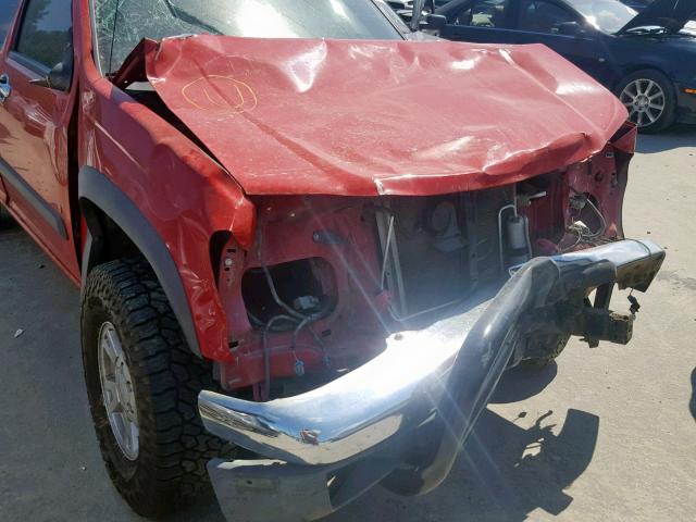 1GCDT33E288190897 - 2008 CHEVROLET COLORADO L RED photo 9