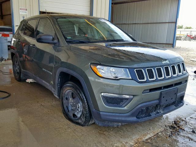 3C4NJCAB1JT411559 - 2018 JEEP COMPASS SP GREEN photo 1