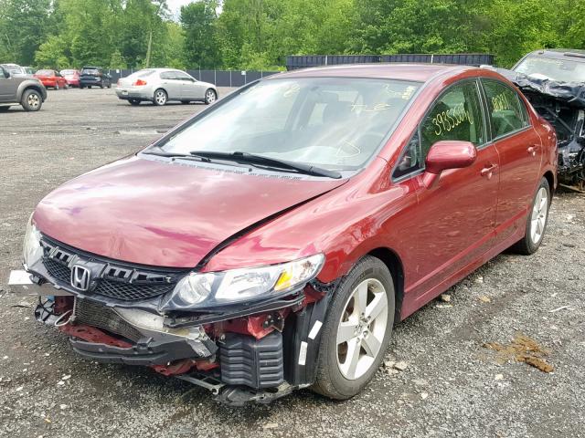 2HGFA166X9H355325 - 2009 HONDA CIVIC LX-S Qırmızı foto 2