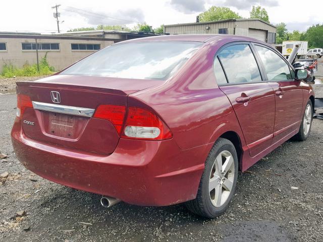 2HGFA166X9H355325 - 2009 HONDA CIVIC LX-S Qırmızı foto 4