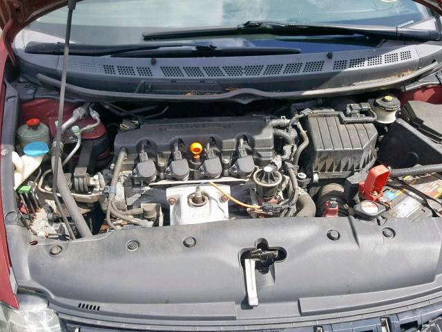 2HGFA166X9H355325 - 2009 HONDA CIVIC LX-S Qırmızı foto 7