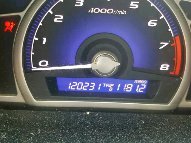 2HGFA166X9H355325 - 2009 HONDA CIVIC LX-S Qırmızı foto 8