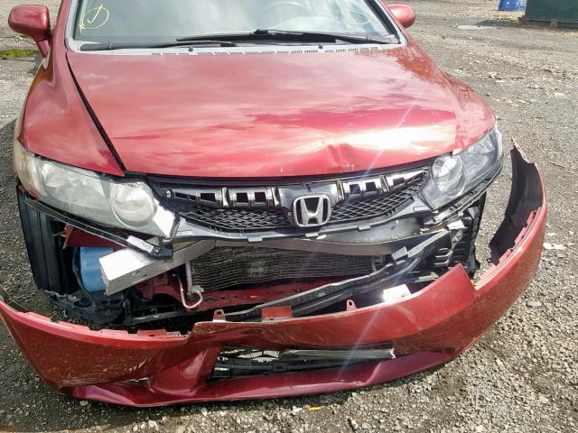 2HGFA166X9H355325 - 2009 HONDA CIVIC LX-S Qırmızı foto 9