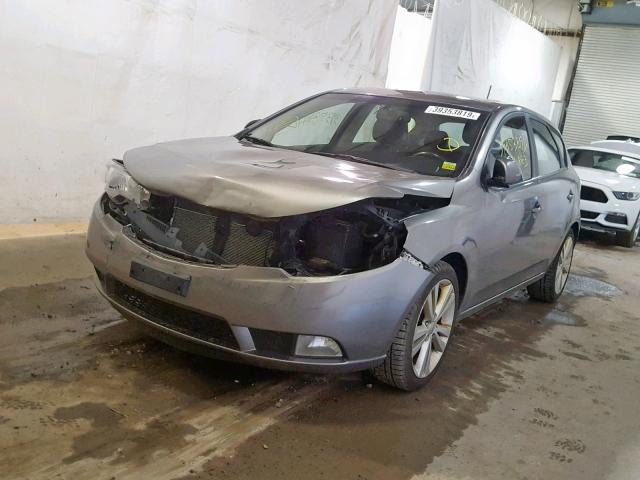 KNAFW5A30B5445811 - 2011 KIA FORTE SX GRAY photo 2