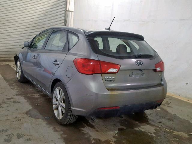 KNAFW5A30B5445811 - 2011 KIA FORTE SX GRAY photo 3