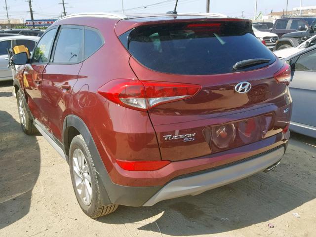 KM8J33A28HU394943 - 2017 HYUNDAI TUCSON LIM RED photo 3