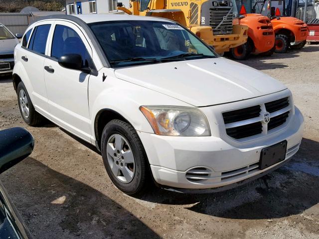 1B3HB28B77D244019 - 2007 DODGE CALIBER WHITE photo 1