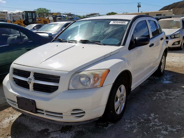 1B3HB28B77D244019 - 2007 DODGE CALIBER WHITE photo 2