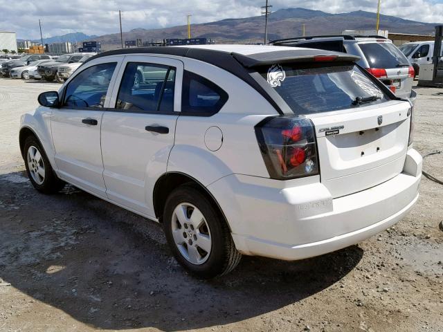 1B3HB28B77D244019 - 2007 DODGE CALIBER WHITE photo 3