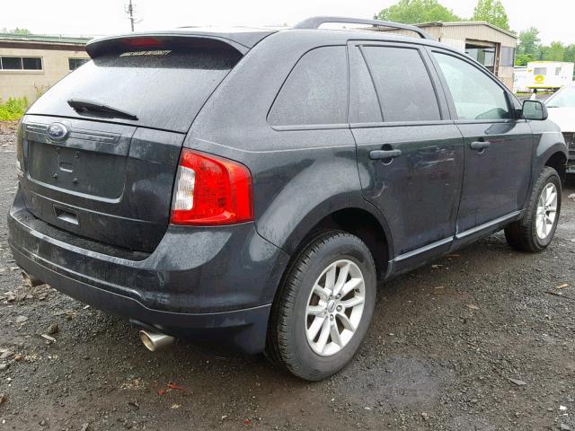 2FMDK3GC1EBB80748 - 2014 FORD EDGE SE BLACK photo 4