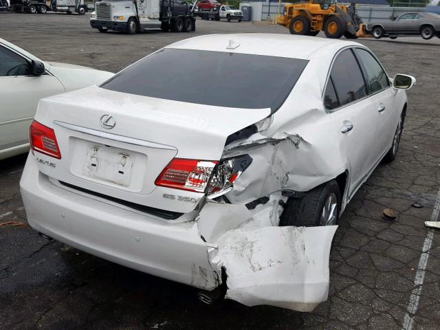 JTHBK1EG3A2385539 - 2010 LEXUS ES 350 WHITE photo 4