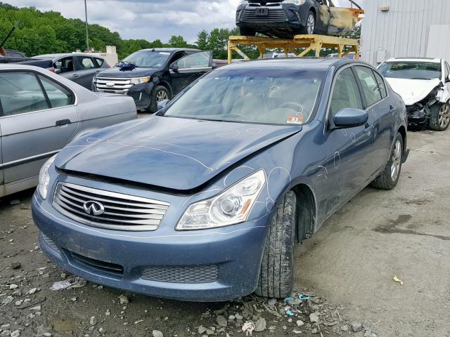 JNKCV61F19M050835 - 2009 INFINITI G37 BLUE photo 2