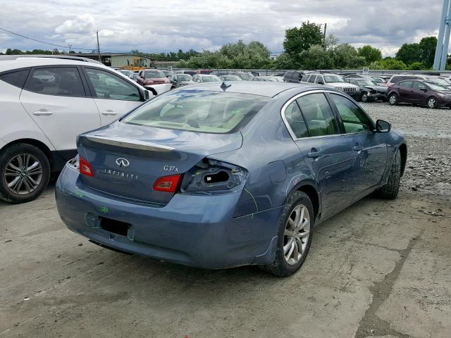 JNKCV61F19M050835 - 2009 INFINITI G37 BLUE photo 4