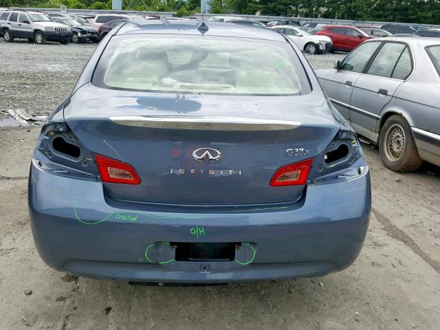 JNKCV61F19M050835 - 2009 INFINITI G37 BLUE photo 9