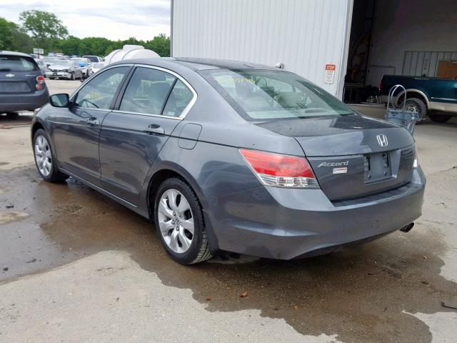 1HGCP26809A191753 - 2009 HONDA ACCORD EXL GRAY photo 3