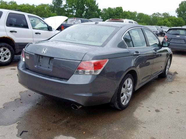 1HGCP26809A191753 - 2009 HONDA ACCORD EXL GRAY photo 4