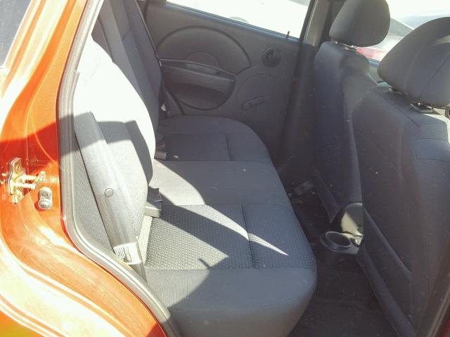 KL1TD69686B628811 - 2006 CHEVROLET AVEO BASE RED photo 6