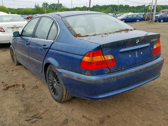 WBAEW53402PG08675 - 2002 BMW 330 XI BLUE photo 3