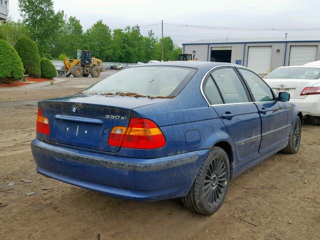 WBAEW53402PG08675 - 2002 BMW 330 XI BLUE photo 4