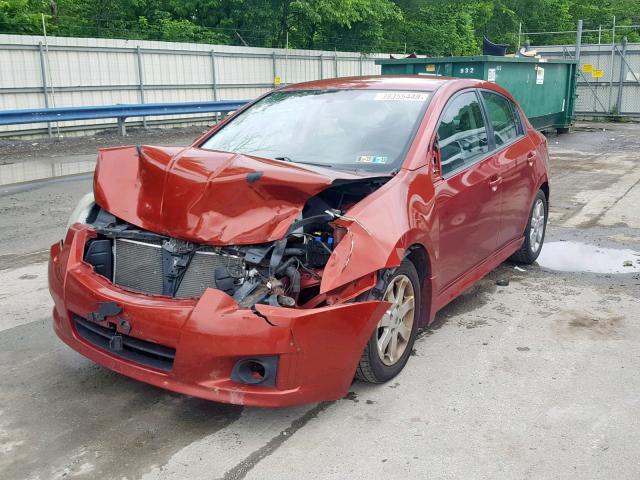 3N1AB6AP4BL645188 - 2011 NISSAN SENTRA 2.0 MAROON photo 2