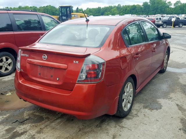 3N1AB6AP4BL645188 - 2011 NISSAN SENTRA 2.0 MAROON photo 4