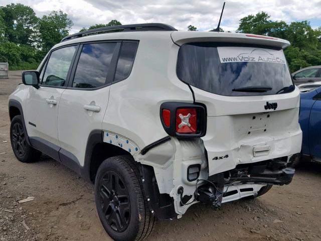 ZACCJBAB7JPH52571 - 2018 JEEP RENEGADE S თეთრი ფოტო 3