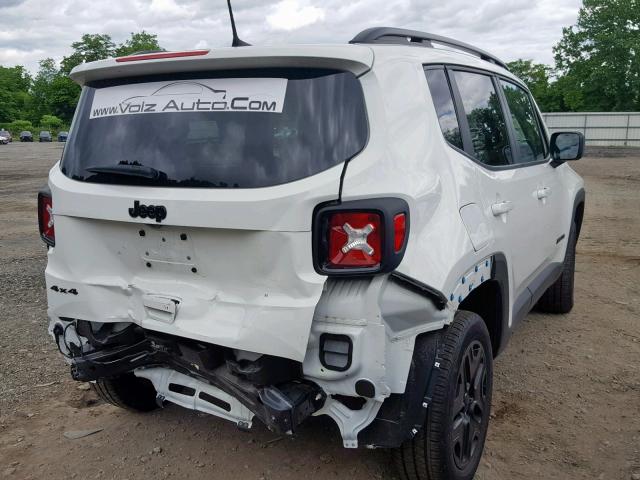 ZACCJBAB7JPH52571 - 2018 JEEP RENEGADE S თეთრი ფოტო 4