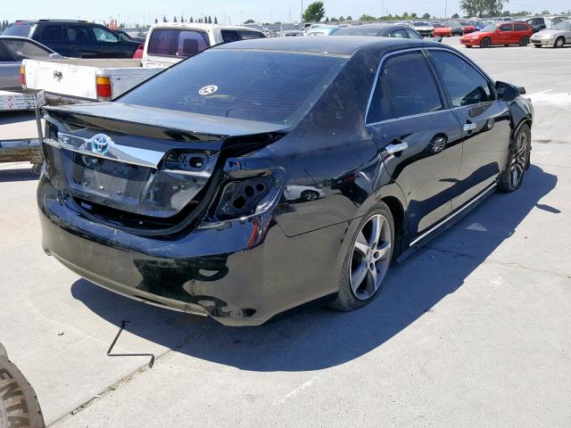 4T1BD1FK3CU042196 - 2012 TOYOTA CAMRY HYBR BLACK photo 4