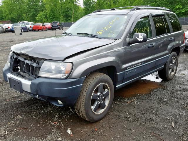 1J4GW48S14C187449 - 2004 JEEP GRAND CHER GRAY photo 2