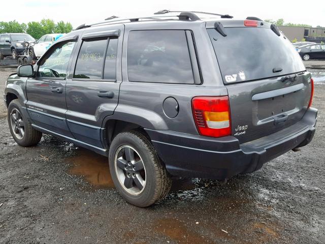 1J4GW48S14C187449 - 2004 JEEP GRAND CHER GRAY photo 3