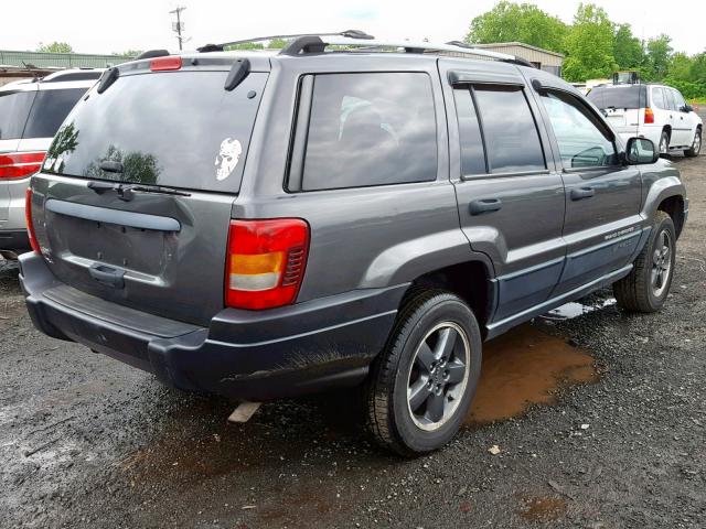 1J4GW48S14C187449 - 2004 JEEP GRAND CHER GRAY photo 4