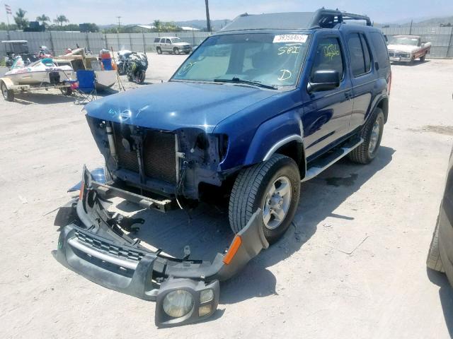 5N1ED28Y84C621857 - 2004 NISSAN XTERRA XE BLUE photo 2