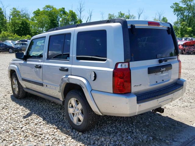 1J8HG48KX6C291537 - 2006 JEEP COMMANDER SILVER photo 9