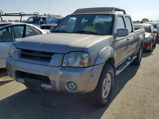 1N6ED29X42C356889 - 2002 NISSAN FRONTIER C GRAY photo 2