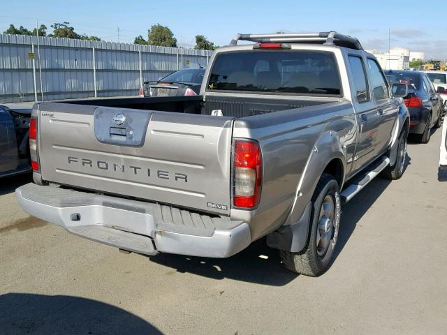 1N6ED29X42C356889 - 2002 NISSAN FRONTIER C GRAY photo 4