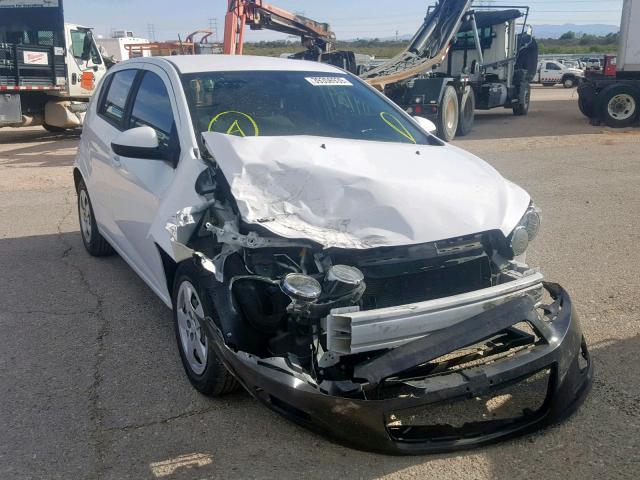 1G1JA6SH7F4188839 - 2015 CHEVROLET SONIC LS WHITE photo 1