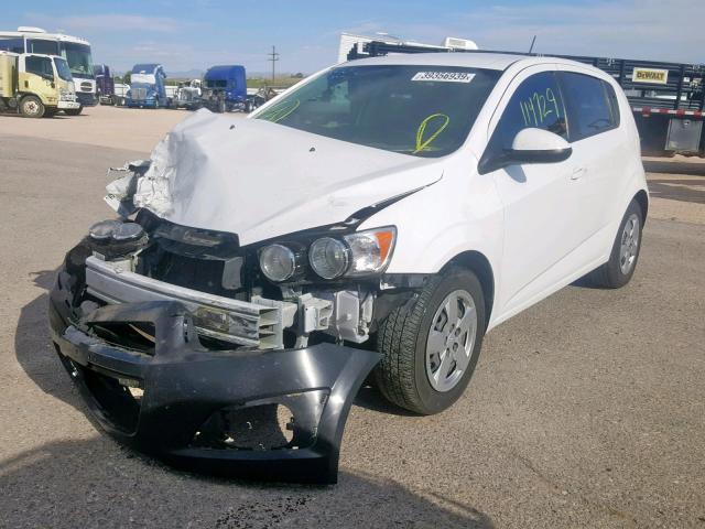 1G1JA6SH7F4188839 - 2015 CHEVROLET SONIC LS WHITE photo 2