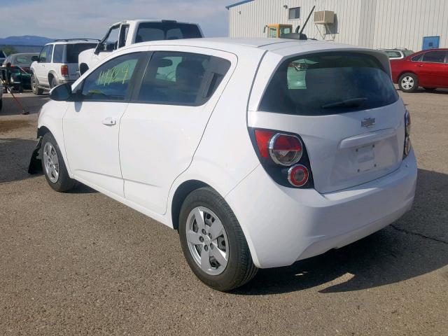 1G1JA6SH7F4188839 - 2015 CHEVROLET SONIC LS WHITE photo 3