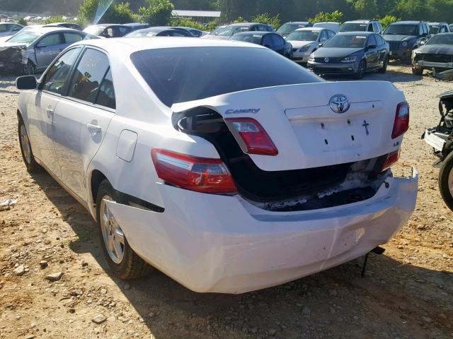 4T1BE46K47U632105 - 2007 TOYOTA CAMRY NEW WHITE photo 3