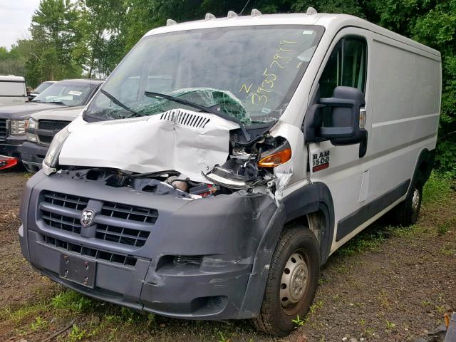 3C6TRVAG5EE109832 - 2014 RAM PROMASTER WHITE photo 2