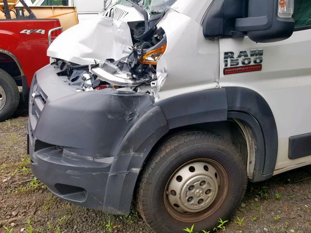 3C6TRVAG5EE109832 - 2014 RAM PROMASTER WHITE photo 9