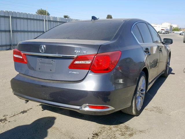 JH4KC1F59EC002794 - 2014 ACURA RLX TECH GRAY photo 4