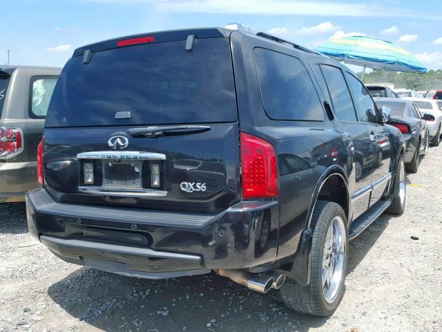 5N3AA08D29N902533 - 2009 INFINITI QX56 BLACK photo 4